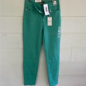 Judy Blue denim jeans size 1/25 aquamarine never worn high waisted